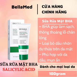 Sữa rửa mặt BHA Salicylic Acid dành cho da dầu giúp giảm nhờ, loại bỏ bụi bẩn, làm thông thoáng lỗ chân lông