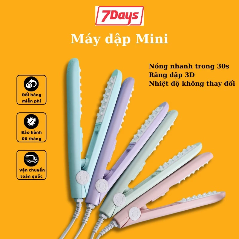 Máy dập phồng chân vuông 7DaysSmile - Máy dập xù chân tóc mini02