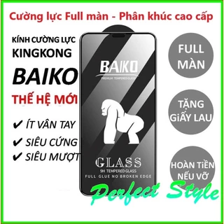 Cường lực Baiko Full màn Samsung Galaxy A12 A22 A32 A52 A52S A72 4g 5G Độ trong suốt đạt chuẩn HD