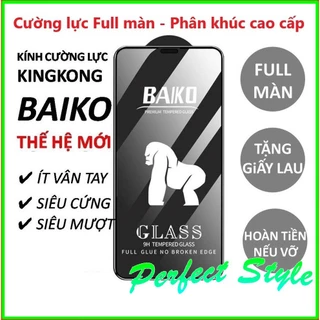 Cường lực Baiko Full màn Xiaomi Redmi 13C 8 9 9a 9c 9T Redmi 10 10A 10C 12 12C Redmi A1 A2+ Độ trong suốt đạt chuẩn HD