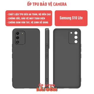 Ốp lưng Samsung S10 Lite / Samsung Note 10 Lite chất liệu TPU dẻo,chống sốc và bảo vệ camera máy.Ảnh thật shop tự chụp