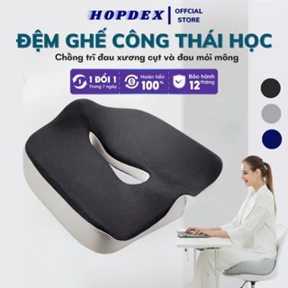 Đệm Ghế Văn Phòng Công Thái Học HOPDEX Chống Trĩ - Đau Xương Cụt Giảm Đau, Thâm Mông Cao Cấp