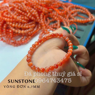 Vòng tay đơn sunsrore 6-6.6mm siêu đẹp vip 5A hàng kiểm định kèm hộp