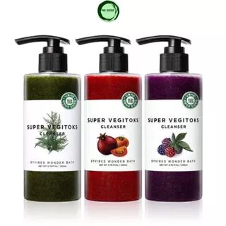 Sữa rửa mặt rau củ Super Vegitoks Cleanser 3IN1 tẩy trang rửa mặt thải độc sạch sâu 300ml