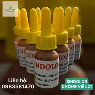 Sản phẩm chăm sóc răng miệng chấm viêm lợi viêm chân răng SINDOLOR sử dụng trong nha khoa