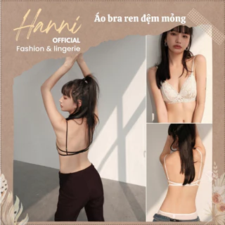 Áo bra ren dây lưng mảnh sexy ren hoa rosana sang chảnh - Áo lót nữ không gọng đệm mỏng dây mảnh mặc thoải mái A607