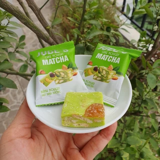 Bánh nougat Gói 250G - MatCha - Kẹo hạnh phúc - Ăn vặt healthy - Vị ngọt nhẹ tự nhiên mềm dẻo.