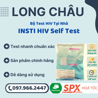 Bộ xét nghiệm HIV INSTI Nhanh, Chính xác, Bảo mật