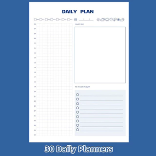 Tập B5 30 tờ lên planner, lập kế hoạch, lịch trình hàng ngày