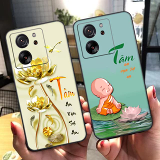 Ốp lưng Xiaomi 13T 5G thư pháp tâm an,chữ tâm,tài,lộc,phong thủy giá rẻ