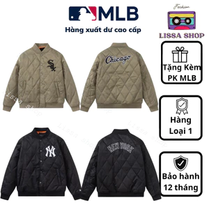 Áo khoác Bomber MLB vải dù dành cho nam và nữ , chất liệu dày dặn, đầy đủ tag mac