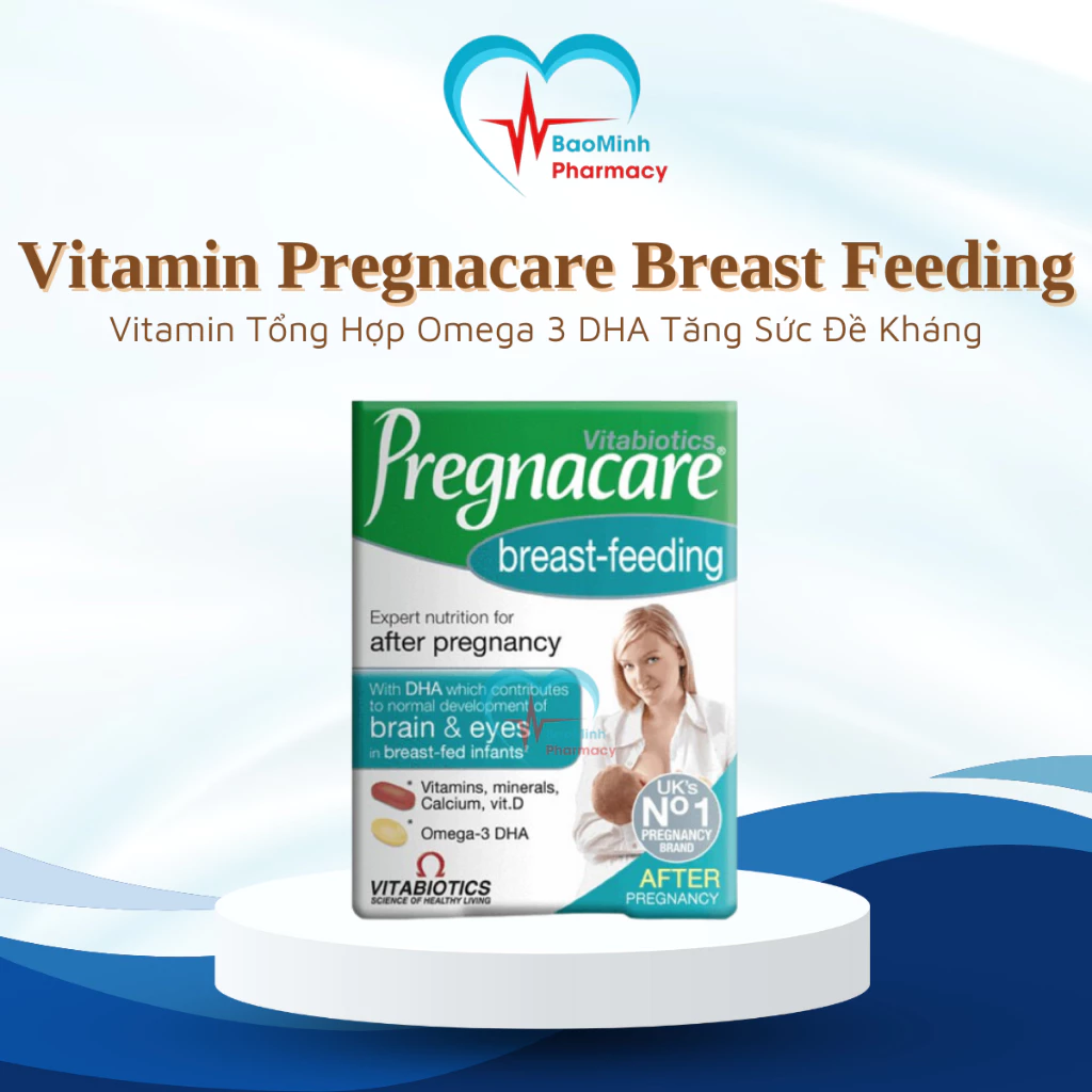 Pregnacare Breast Feeding Vitamin Tổng Hợp Cho Mẹ Bầu Sau Sinh Bổ Sung Dinh Dưỡng Tăng Đề Kháng Hộp 84 viên