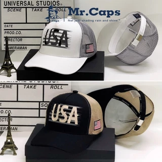 Nón kết lưới logo usa - Mũ lưỡi trai nam nữ thời trang cao cấp Hàn Quốc ulzzang phong cách unisex Mrcaps Store