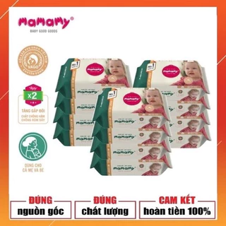 [ Khuyến Mãi ] Khăn ướt Mamamy 120 tờ không mùi ( 100 tờ + 20 tờ )