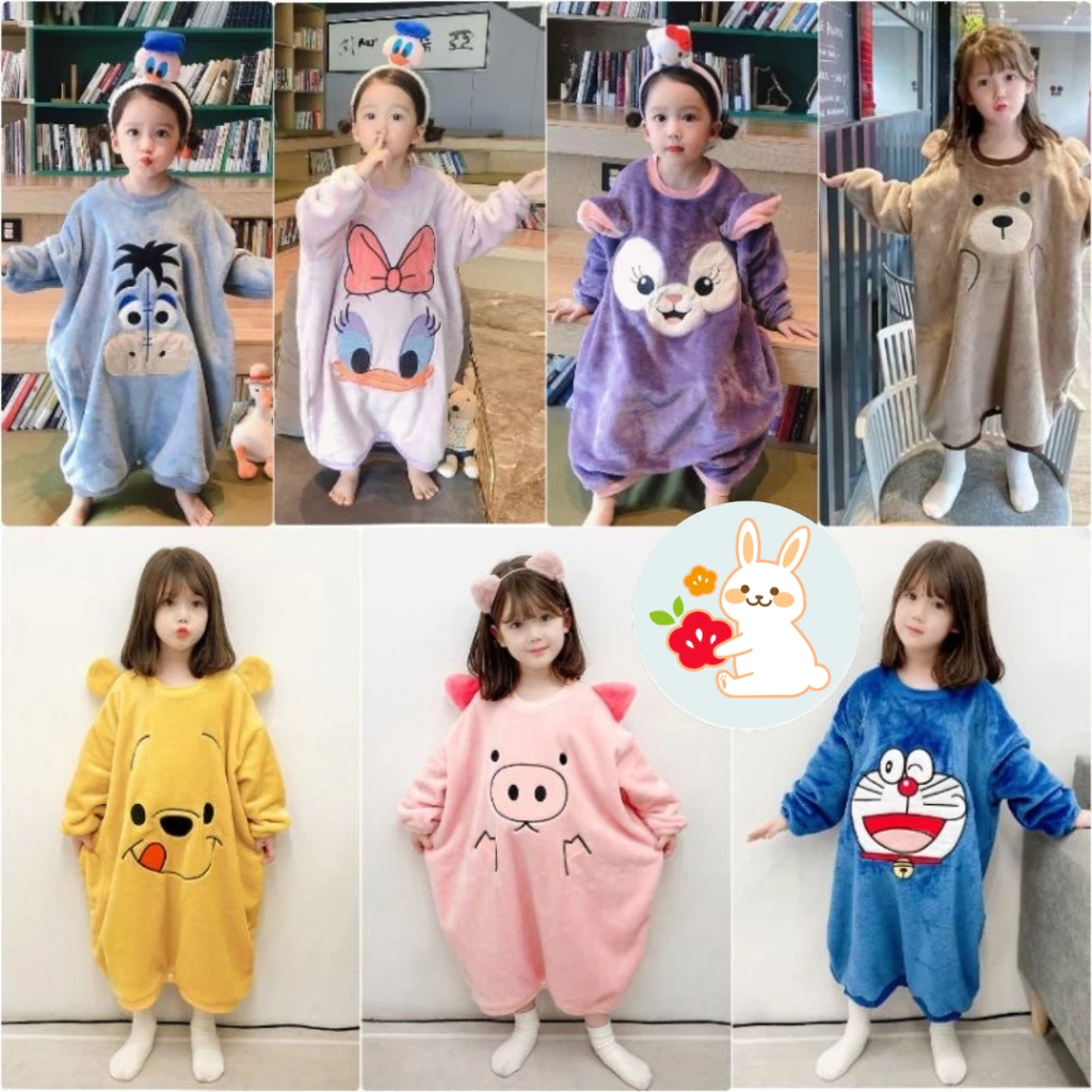 Túi ngủ cho bé họa tiết đáng yêu, chất liệu lông xù HÀNG LOẠI 1 tata