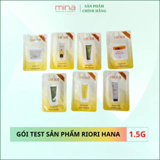 Gói TEST Trải Nghiệm Sản Phẩm Dưỡng Da Mỹ Phẩm RIORI Hana - Mỹ phẩm thiên nhiên, An toàn, Dùng được cho mọi loại da