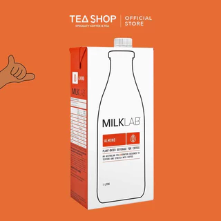 Sữa hạnh nhân cao cấp ít đường MILKLAB - Hộp 1L