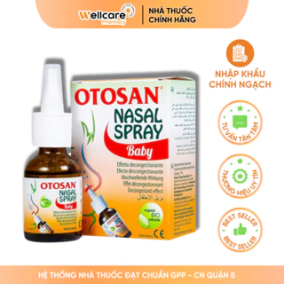 Xịt mũi Otosan Nasal Spray Baby [Chính hãng] – Chai 30ml, giúp làm sạch sâu các hốc mũi, thông mũi nhanh chóng cho trẻ