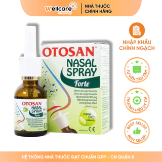 Xịt mũi Otosan Nasal Spray Forte [Chính hãng] – Chai 30ml hỗ trợ giảm nghẹt mũi, giúp thông mũi nhanh chóng ở người lớn