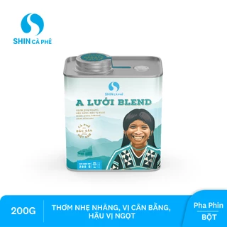 SHIN Cà phê - Cà phê pha phin A Lưới Blend - Hộp thiếc 200 gram (Bột)