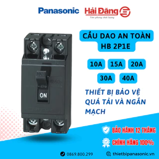 CB cóc, Cầu dao an toàn HB 2P1E Panasonic 15A, 20A, 30A, 40A - Aptomat bảo vệ quá tải ngắn mạch