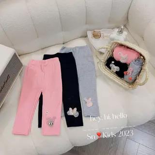 (Song ngư kids) Quần Legging dài cho Bé gái chất liệu Cotton Thoải mái bé từ 8-33kg