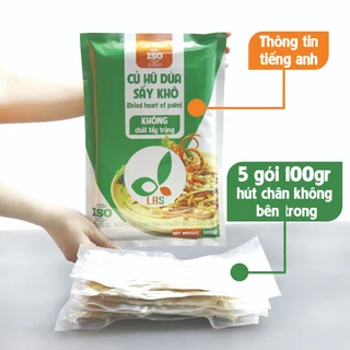 Củ hủ dừa khô sấy lạnh - Gói 500gr, hút chân không | LAS Việt Nam