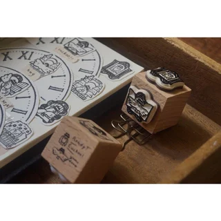 [SIÊU PHẨM] Stamp 2 mặt 'Parts of the Clock' hãng Yamadoro | Nhập chính hãng