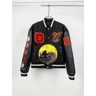 Varsity Jacket OFF EWHITE - Áo khoác phong cách nam, nữ