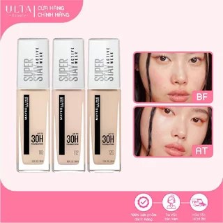 Kem Nền Maybelline Superstay Full Coverage 24H & Active Wear 30H Foudation (30ml)