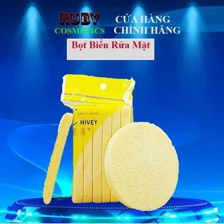 HÀNG LOẠI 1 Bông nở rửa mặt bọt biển Chivey 12 miếng, Bông rửa mặt bọt biển 12 thanh