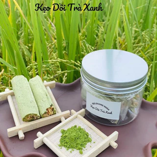 Kẹo lạc vừng Matcha trà xanh- kẹo lạc trà xanh đặc sản Tân Cương Thái Nguyên