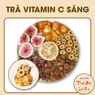 Trà vitamin C, trà hoa quả trắng da (Hắc kỳ tử, lê gai, hoa hồng, dâu tằm, quất vàng) - Lãn Ông