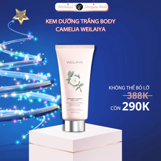 Kem dưỡng body, dưỡng trắng cấp ẩm, ngăn ngừa lão hóa Hoa trà Body Lotion Weilaiya, 200ml