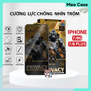 Kính cường lực iphone 7/8 Plus, 7/8G, miếng dán chống nhìn trộm kingkong bảo vệ full màn hình cho điện thoại | Meo Case