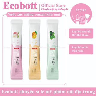 Nước xúc miệng venzen 10ml loại bỏ mùi hôi hơi thở thơm mát loại bỏ vét ố trên răng