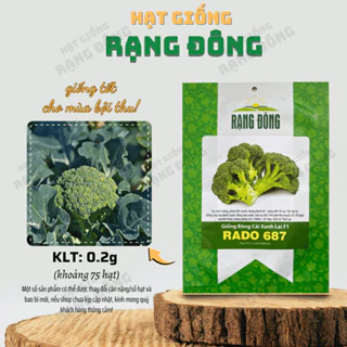 Hạt giống Bông Cải Xanh Rado 687 (0,2g~75 hạt) chịu nhiệt tốt, trồng quanh năm, sinh trưởng khỏe - Hạt giống Rạng Đông