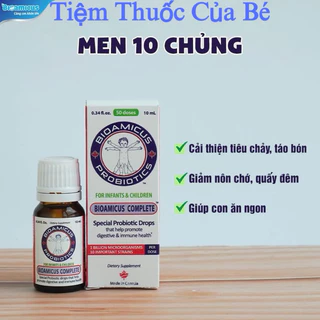 (Hàng chính hãng)  Men Vi Sinh 10 chủng BioAmicus Complete 10ml