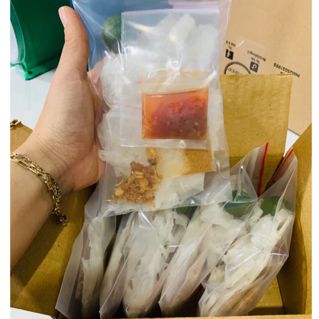 COMBO 1bì bánh tráng satế+ muối sặc