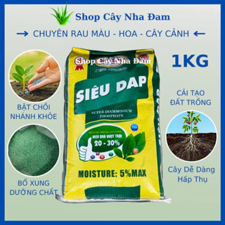 Phân Bón DAP Cao Cấp Cho Mọi Cây Trồng Và Hoa Kiểng (1KG)