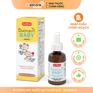 Siro Buonavit Baby [Chính Hãng] - lọ 20ml bổ sung vitamin tổng hợp tăng cường đề kháng giúp trẻ ăn ngon