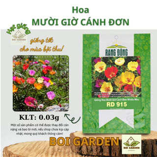 Hạt giống hoa Mười Giờ cánh đơn mix (191)