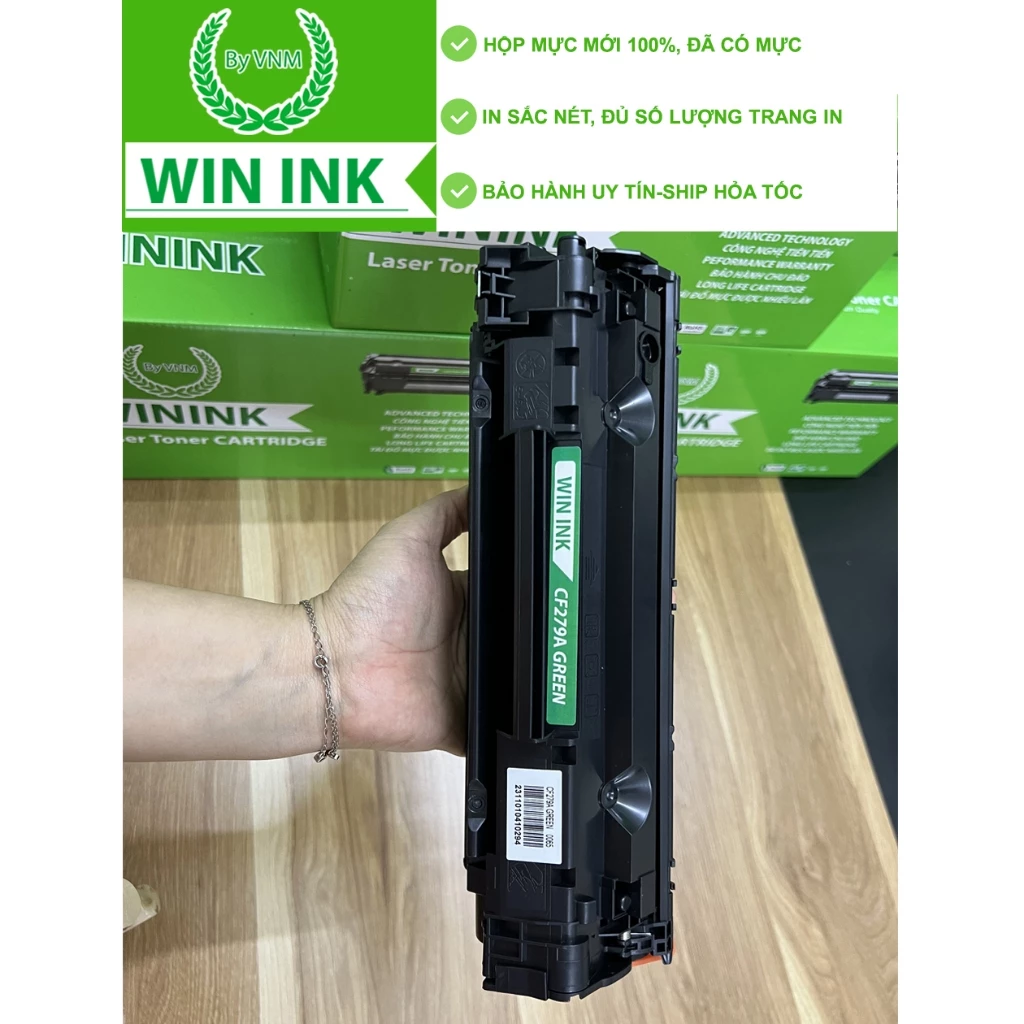 Hộp mực 79A/CF279A-Dùng cho máy in HP LaserJet Pro M12w/ M12a/ M26a/ M26nw Win Ink cao cấp-Có lỗ đổ mực, mới 100%