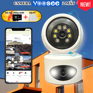 Camera Yoosee 2 mắt Không Râu 6.0mpx mẫu mới nhất - Combo Kèm Thẻ Nhớ