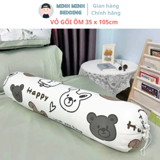 [Free Ship] Vỏ gối ôm Cotton Poly, Áo gối ôm dây rút 2 đầu, kích thước 35x105cm (nhiều mẫu lựa chọn) - MinhMinh Bedding