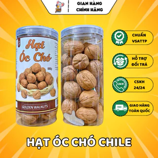 Hạt Óc Chó Chile (Nguyên Vỏ) Ngon Giòn Loại 1 - Lon 350G - Đồ Ăn Vặt