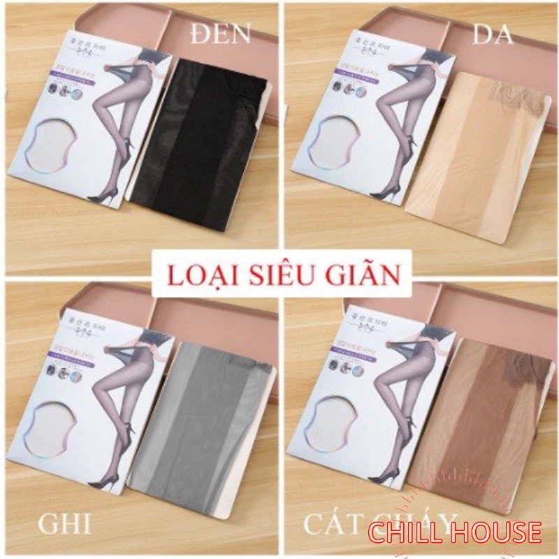 Quần tất tàng hình Hàn quốc vỏ trắng VECYLA - quần tất giấy siêu trong siêu dai che khuyết điểm thon chân