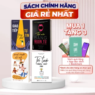 Bộ 4 Cuốn Thôi Miên Bằng Ngôn Từ, Trí Tuệ Cảm Xúc Cao, Nghệ Thuật Kết Nối, Giao Tiếp Tự Tin Trong 1 Phút - Bizbooks