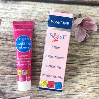 Vaseline hoa hồng dưỡng môi, ngăn nẻ môi, khô môi, da làm đẹp da, làm dịu vết bỏng Tuýp 10g