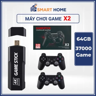 Game Stick 4k Đỏ X2Pro Mới 64GB: Máy chơi game không dây cầm tay với hơn 37000+ game psp, ps1, 3d, hình ảnh sắc nét.